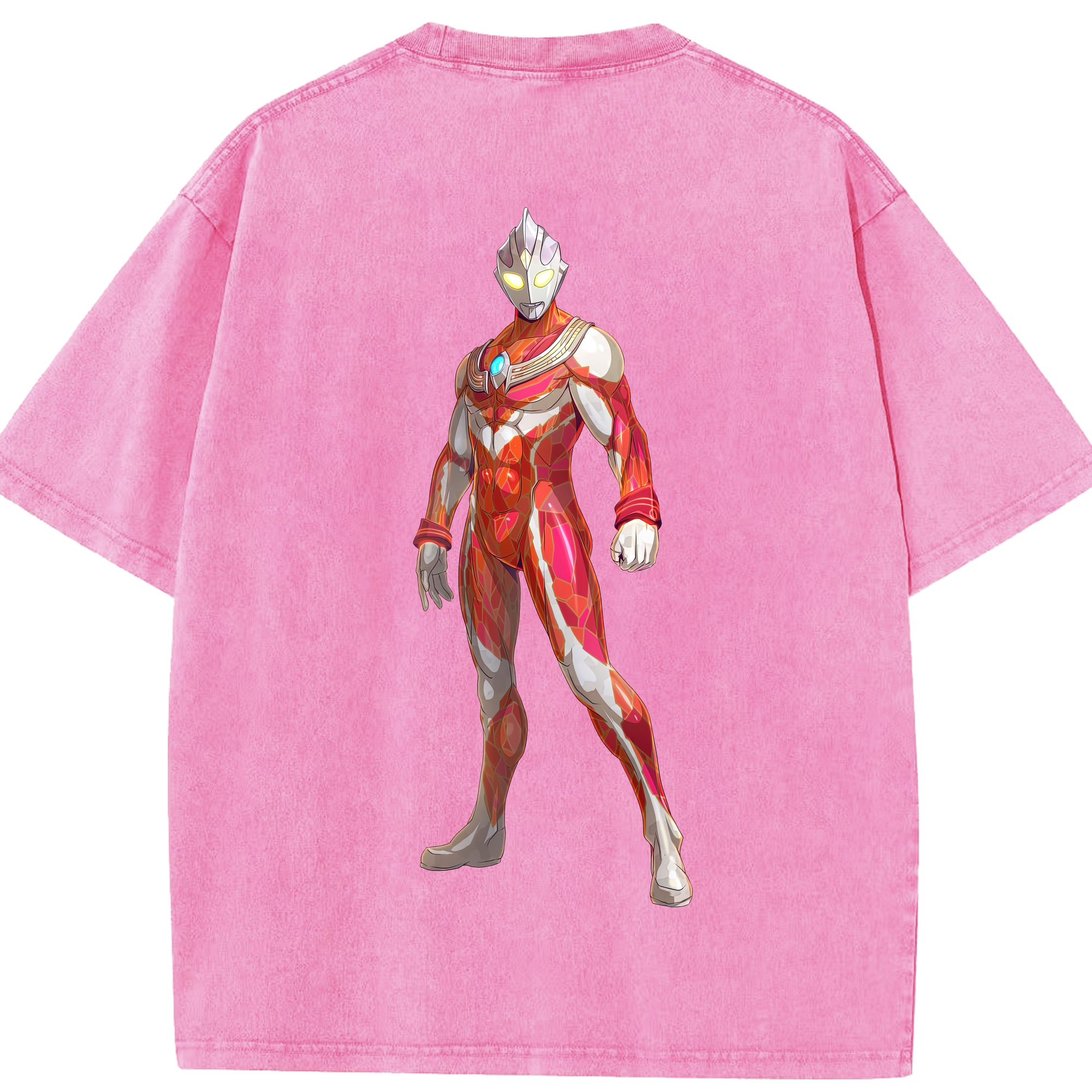 （画像用） ウルトラマン Ultraman 綿100% ヴィンテージ風 半袖Tシャツ（背面プリント）